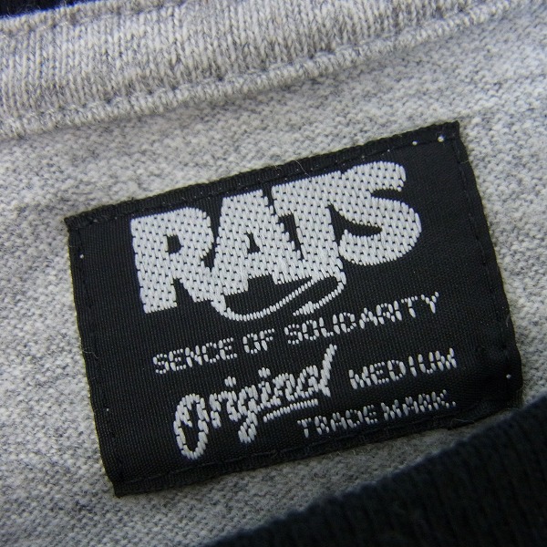 実際に弊社で買取させて頂いたRATS/ラッツ ロゴプリント/胸ポケット S/S ハーフスリーブ/半袖 カットソー/Tシャツ 2点セットの画像 2枚目