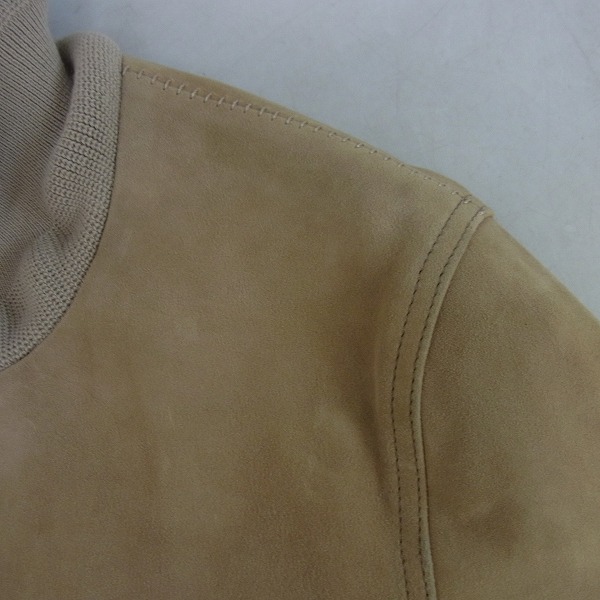 実際に弊社で買取させて頂いたACANTHUS/アカンサス カウレザーバルスタージャケット/Lの画像 5枚目