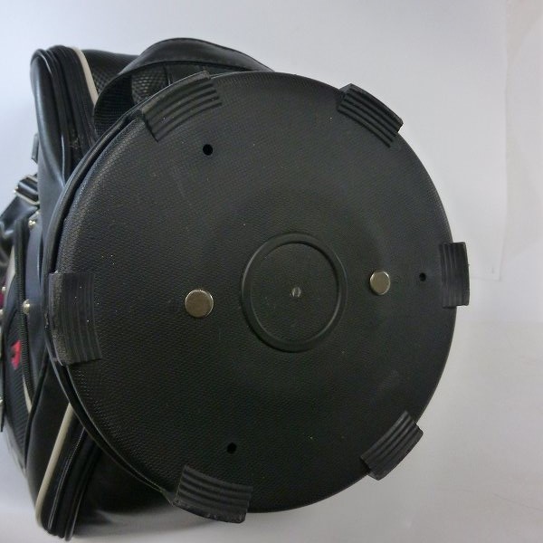 実際に弊社で買取させて頂いたLe coq sportif/ルコック レディースキャディバッグ QQL1066 8.5型(46インチ対応) ブラック/ピンクの画像 7枚目