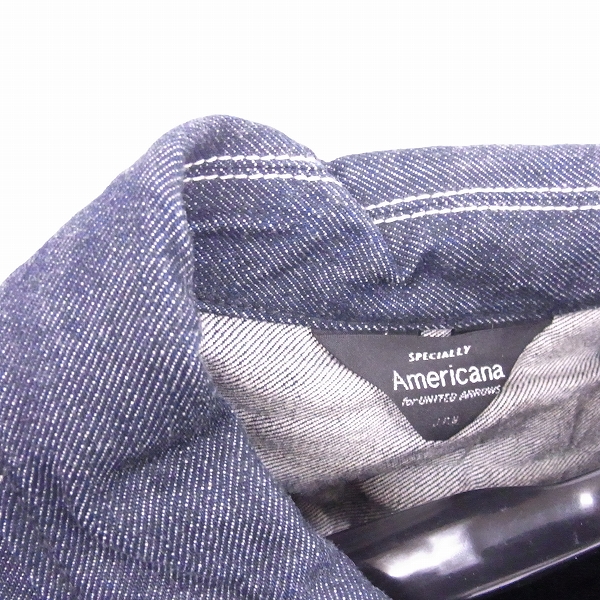 実際に弊社で買取させて頂いたAMERICANA/アメリカーナ for UNITED ARROWS/ユナイテッドアローズ デニム カバーオール ジャケット/Lの画像 5枚目