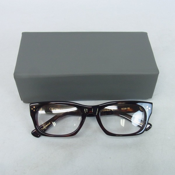 実際に弊社で買取させて頂いたOLIVER GOLDSMITH/オリバーゴールドスミス VICE CONSUL-s Dark Tortoiseshell 眼鏡/メガネフレーム の画像 8枚目