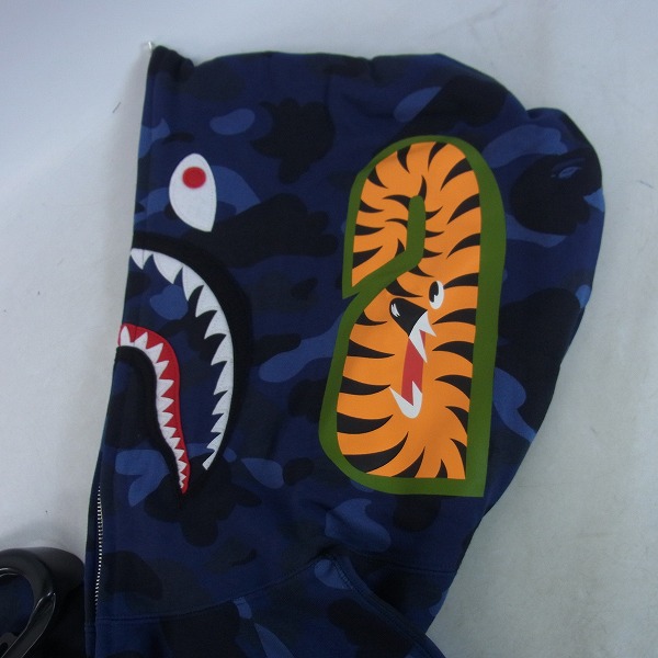 A BATHING APE/アベイシングエイプ サルカモ柄 SHARK FULL ZIP