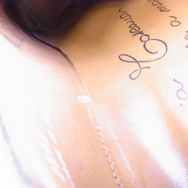 実際に弊社で買取させて頂いたCalzoleria Toscana/カルツォレリア 2393 レザー シューズ/40の画像 6枚目