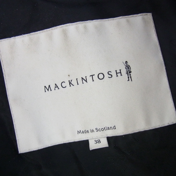 実際に弊社で買取させて頂いたMACKINTOSH/マッキントッシュ/ウールツイード/チェスターコート/GM-003F/38の画像 2枚目