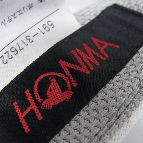 実際に弊社で買取させて頂いたHONMA/本間ゴルフ ゴルフキャップ 591-317622 FREEサイズ(57〜59cm) ホワイトの画像 5枚目