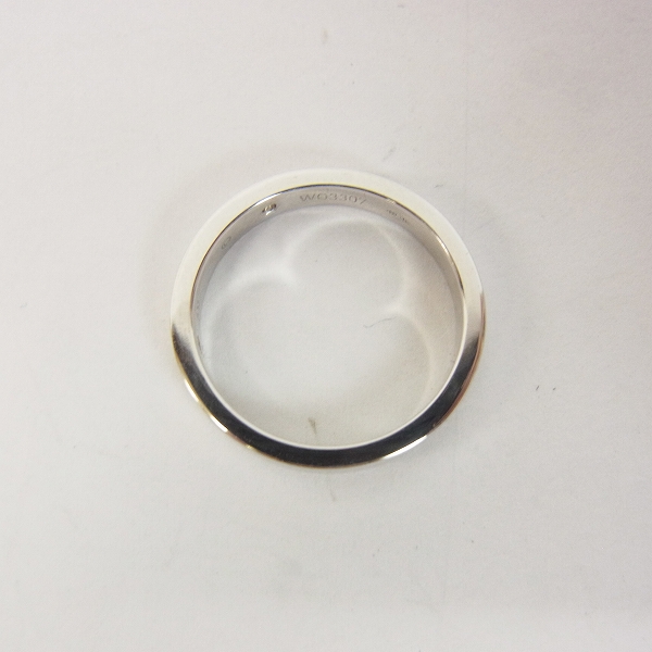 実際に弊社で買取させて頂いたCartier/カルティエ PT950/ダイヤモンド2石 エングレーブドリング #49 総重量 4.6ｇ/9号の画像 3枚目