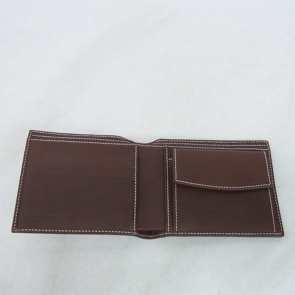 実際に弊社で買取させて頂いたHUNTING WORLD/ハンティングワールド キャンバス×レザー 二つ折り財布の画像 2枚目