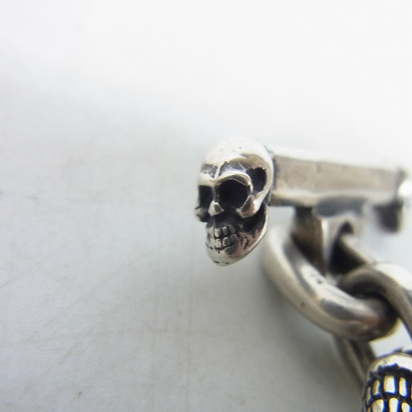 実際に弊社で買取させて頂いた【ギャラ付】Gabor/ガボール ALL SKULL LINK BRACELET/オールスカルリンクブレスレット 8リンクの画像 3枚目