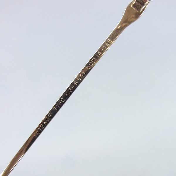 実際に弊社で買取させて頂いたceline/セリーヌ メガネフレーム/眼鏡/アイウェア 12KGF Ti-C/CG8541の画像 3枚目