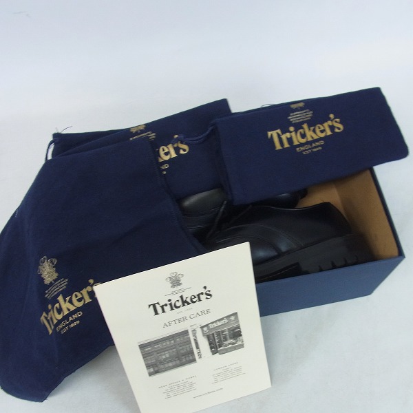 実際に弊社で買取させて頂いたTricker's/トリッカーズ プレーントゥ レザー ビジネスシューズ M7551/7.5の画像 8枚目