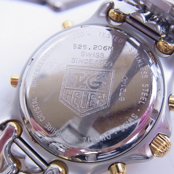 実際に弊社で買取させて頂いたTAG HEUER/タグホイヤー S/elシリーズ セナモデル メンズ S25.206M【動作未確認】の画像 3枚目