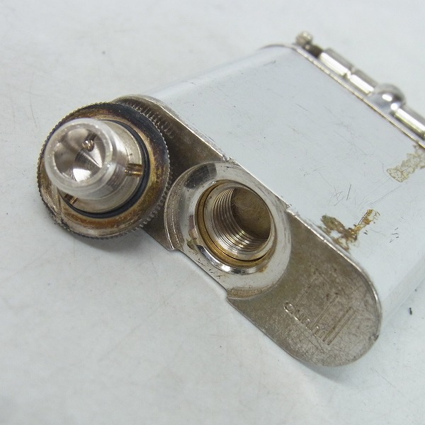 実際に弊社で買取させて頂いたdunhill/ダンヒル UNIQUE/ユニーク シルバー イングランド製 ハンマー オイルライターの画像 2枚目