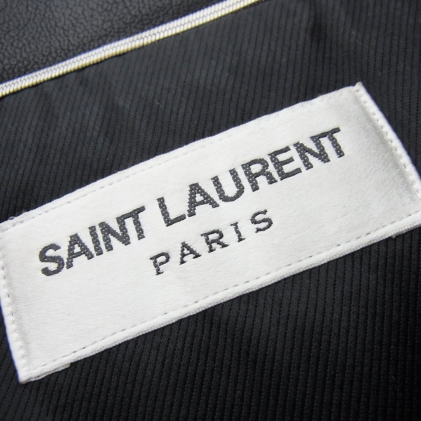 実際に弊社で買取させて頂いたSAINT LAURENT PARIS/サンローラン パリ 16SS ラムスキン ダブルライダース/レザージャケット L17O 397292 Y5YC1の画像 2枚目