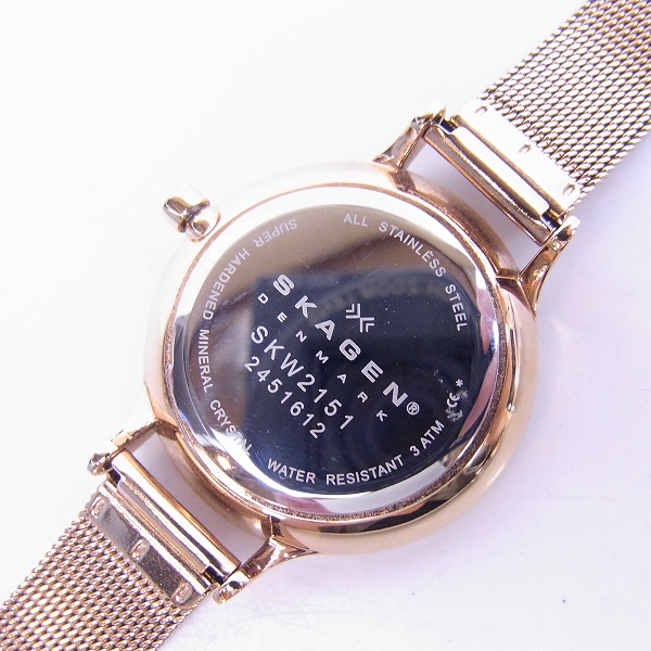 実際に弊社で買取させて頂いた【難有り】SKAGEN/スカーゲン アニタ レディース腕時計 SKW2151 の画像 4枚目