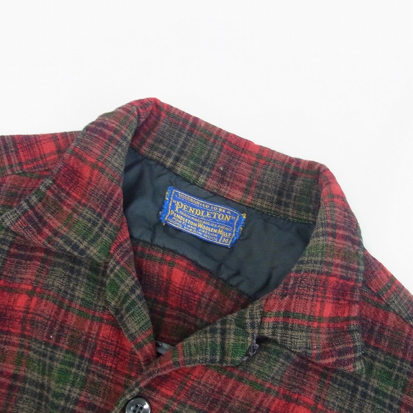 実際に弊社で買取させて頂いたPENDLETON/ペンドルトン ウール チェックシャツ/Mの画像 3枚目