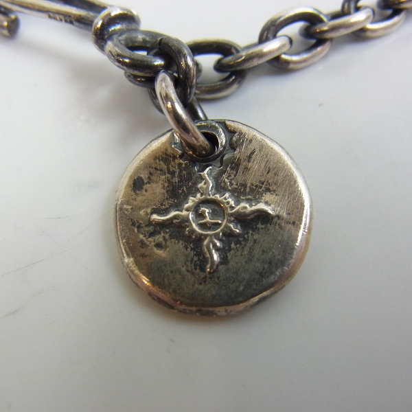 FIRST ARROWS: メタル付 1.5φチェーンブレスレット FIRST ARROWS