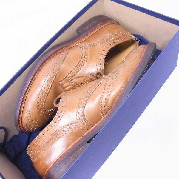 実際に弊社で買取させて頂いたTRICKERS/トリッカーズ バートン ウィングチップ レザーシューズ M5633/8の画像 8枚目