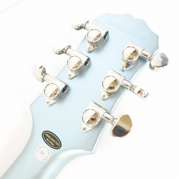 実際に弊社で買取させて頂いた★【動作確認済】Epiphone/エピフォン Les Paul Standard/レスポール スタンダード Pelham Blue ケース付きの画像 2枚目