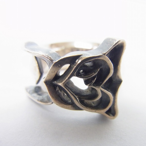 実際に弊社で買取させて頂いたEYEFUNNY/アイファニー シルバー製 ハートモチーフリング/9号の画像 1枚目