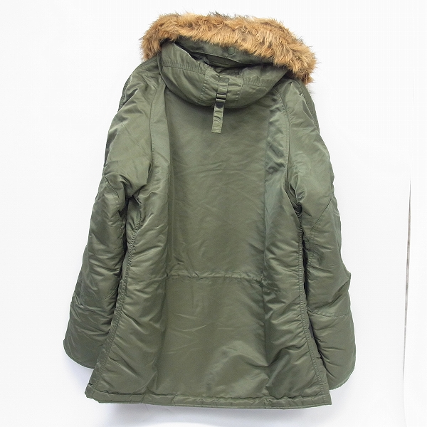 実際に弊社で買取させて頂いたALPHA INDUSTRIES/アルファインダストリーズ N-3B カーキ フライトジャケット Lの画像 1枚目