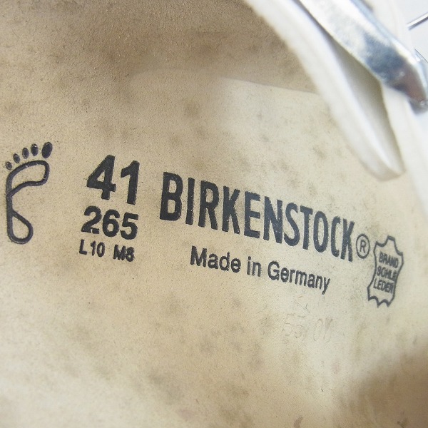 実際に弊社で買取させて頂いたBIRKENSTOCK/ビルケンシュトック RAMSES/ラムゼス サンダル ホワイト/41の画像 4枚目