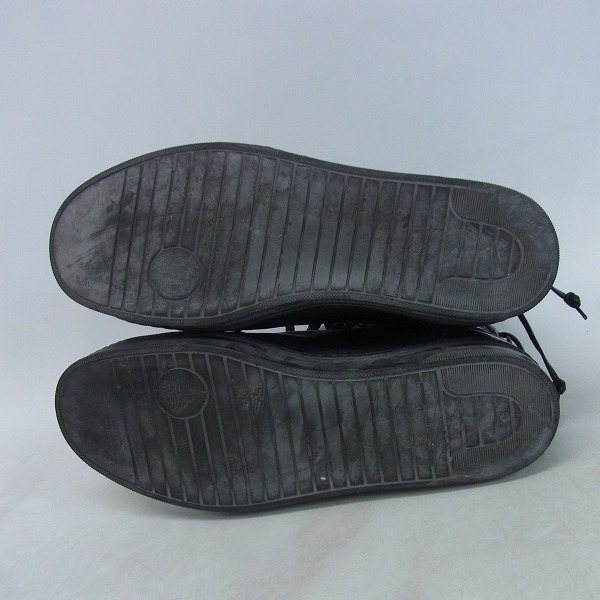 実際に弊社で買取させて頂いたKRIS VAN ASSCHE/クリスヴァンアッシュ レザー ハイカットスニーカー/43の画像 2枚目