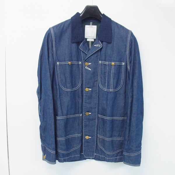 visvim/ビズビム SS COVERALL ONE WASH/コーデュロイ襟 デニム