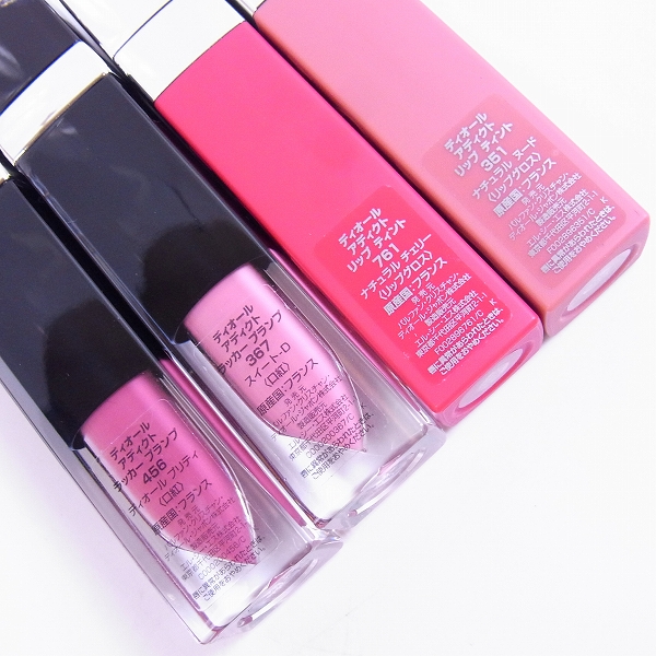 実際に弊社で買取させて頂いたChristian Dior/クリスチャン・ディオール 367/761/351/456 アディクト リップティント/ラッカー ブラン 4点セットの画像 3枚目