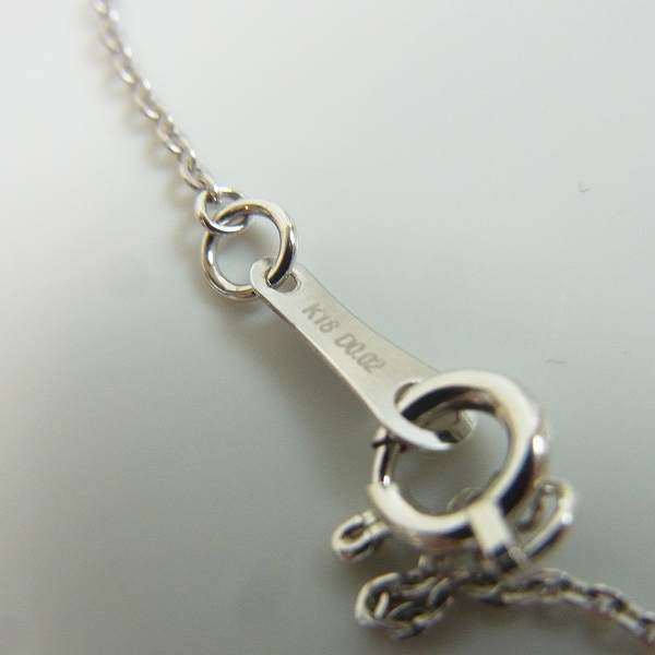 実際に弊社で買取させて頂いた【ギャラ付】LoreeRodkin/ローリーロドキン K18WG ダイヤクロスネックレス w/5ダイヤ TL71N5/04 総重量1.7ｇの画像 6枚目