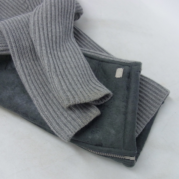 実際に弊社で買取させて頂いたARMANI EXCHANGE/アルマーニエクスチェンジ ニット 切替ブルゾンジャケット /XSの画像 5枚目