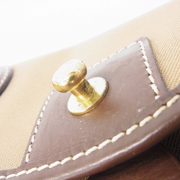 実際に弊社で買取させて頂いたHUNTING WORLD/ハンティングワールド キャンバス×レザー ショルダーバッグの画像 6枚目