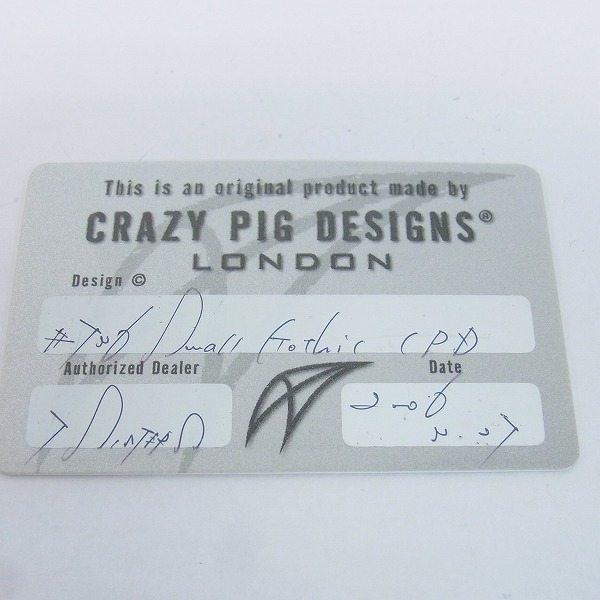 実際に弊社で買取させて頂いた【ギャラ付】CRAZY PIG/クレイジーピッグ Small Gothic CPD/スモール ゴシック CPD リング ＃736 12号の画像 7枚目