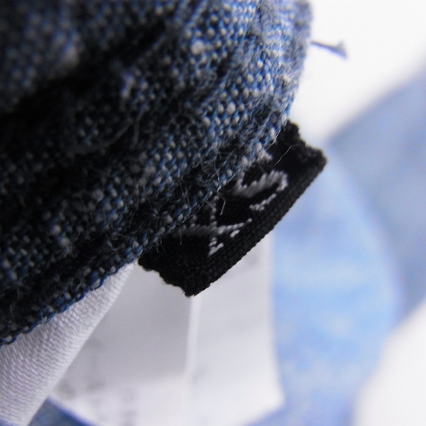 実際に弊社で買取させて頂いたMAISON KITSUNE/メゾンキツネ 霜降りシャンブレー/ウェスタンシャツ XSの画像 4枚目