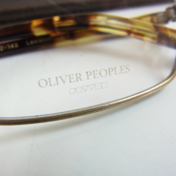 実際に弊社で買取させて頂いたOLIVER PEOPLES/オリバーピープルズ Leviston AG/レヴィストン AG 眼鏡/メガネフレームの画像 8枚目