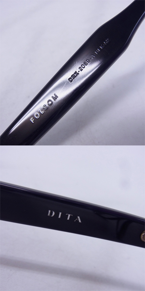 実際に弊社で買取させて頂いたDITA/ディータ FOLSOM 眼鏡/メガネフレーム DRX-2069-A-BLK-52の画像 5枚目