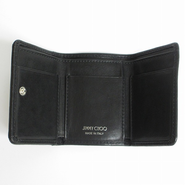 実際に弊社で買取させて頂いたJIMMY CHOO/ジミーチュウ スタッズ 三つ折り 財布/ウォレットの画像 4枚目