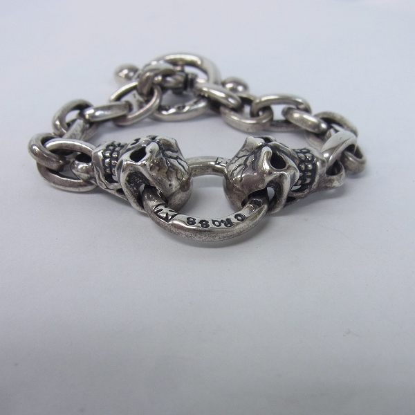 実際に弊社で買取させて頂いた【ギャラ付】TRAVIS WALKER/トラヴィスワーカー LTD 2スカル スムースリンク　ブレスレットの画像 1枚目