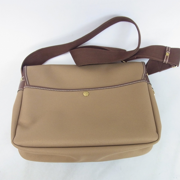 実際に弊社で買取させて頂いたHUNTING WORLD/ハンティングワールド キャンバス×レザー ショルダーバッグの画像 1枚目