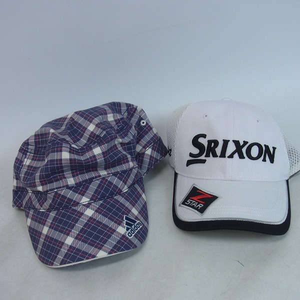 実際に弊社で買取させて頂いたSRIXON/スリクソン PUMA/プーマ adidas/アディダス ゴルフキャップ 4点セットの画像 6枚目