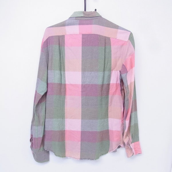 実際に弊社で買取させて頂いたkolor/カラー シルク混 ストライプ柄 長袖シャツ 11SCM-B07112/1の画像 1枚目