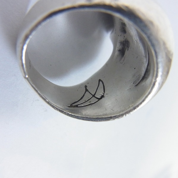 実際に弊社で買取させて頂いたCRAZY PIG/クレイジーピッグ ラージエビルスカルリング/15.5～16号の画像 4枚目