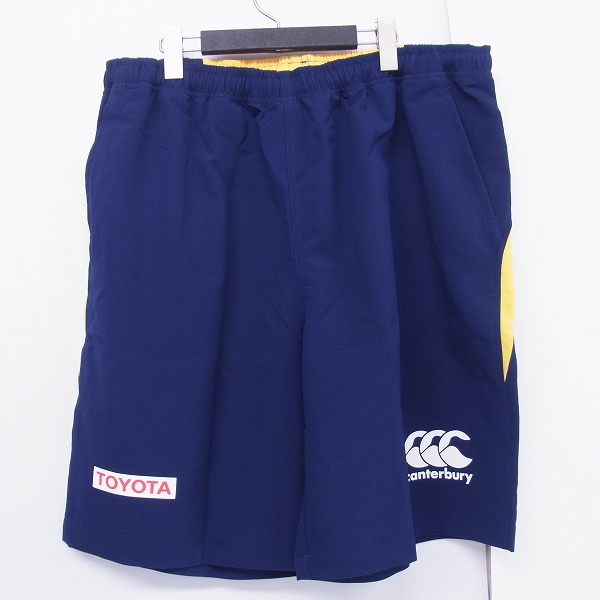 実際に弊社で買取させて頂いた【未使用】CANTERBURY/カンタベリー TOYOTA PRACTICE HP ハーフパンツ R25520TY/6L