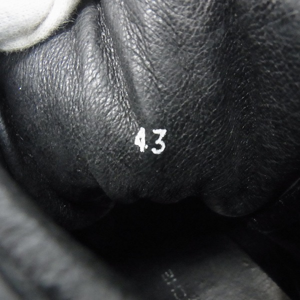 実際に弊社で買取させて頂いたKRIS VAN ASSCHE/クリスヴァンアッシュ レザー ハイカットスニーカー/43の画像 5枚目