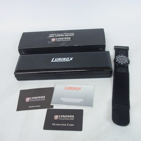 実際に弊社で買取させて頂いたLUMINOX/ルミノックス 影/シャドウ 手裏剣 日米限定モデル/500本限定 デイト LSC-003【動作未確認】の画像 7枚目