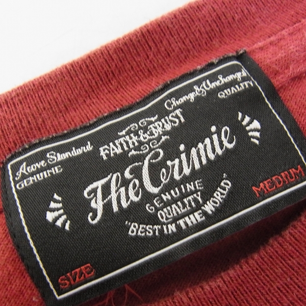 実際に弊社で買取させて頂いたTHE CRIMIE/クライミー FUCK ALL SHIT CREW T-SHIRT/Tシャツ/Mの画像 2枚目