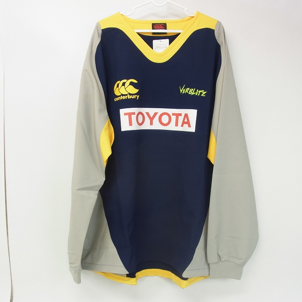 実際に弊社で買取させて頂いた【未使用】CANTERBURY/カンタベリー TOYOTA PRACTICE PULLOVER プルオーバー R75520TY/6L