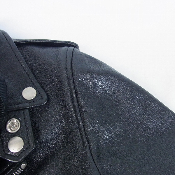 実際に弊社で買取させて頂いたSAINT LAURENT PARIS/サンローラン パリ 16SS ラムスキン ダブルライダース/レザージャケット L17O 397292 Y5YC1の画像 7枚目