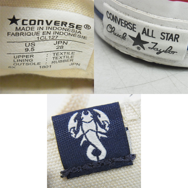 実際に弊社で買取させて頂いたSOPHNET. ×CONVERSE/ソフネット×コンバース REACT 100周年記念 オールスターハイ ジップアップ SOPH-180183/28.0の画像 5枚目