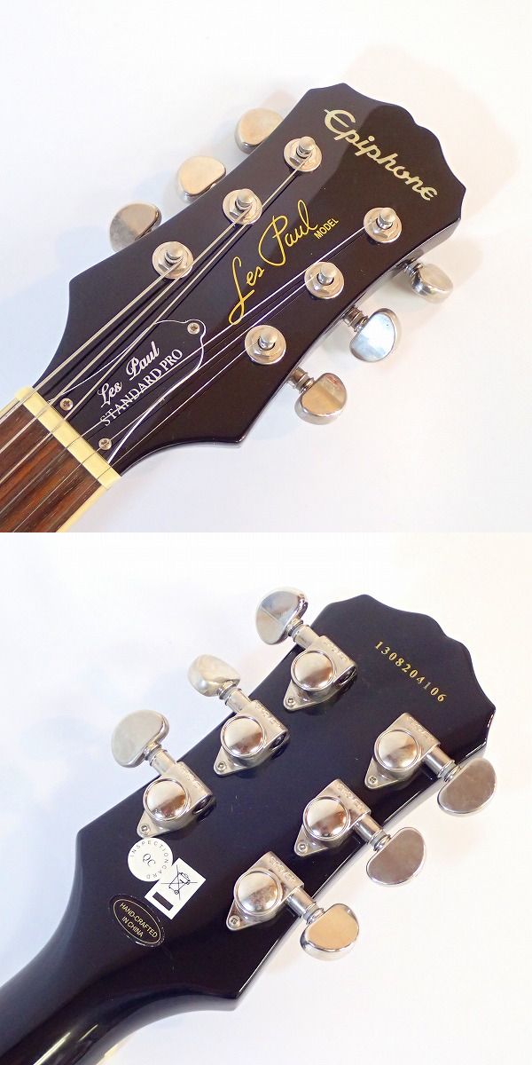 実際に弊社で買取させて頂いた★【型番不明】Epiphone/エピフォン Les Paul Standard Pro エレキギター ハードケース付の画像 3枚目