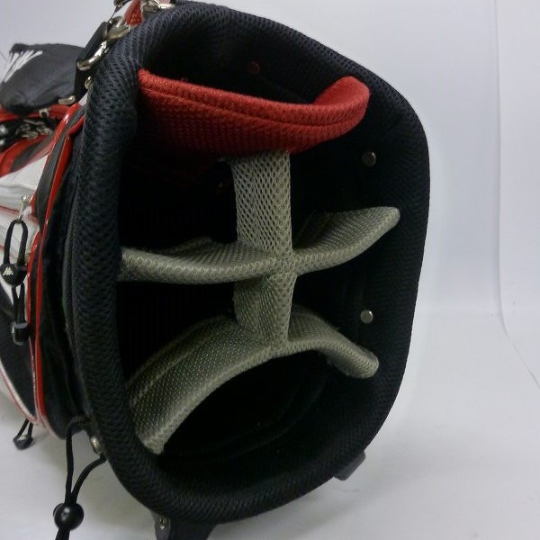 実際に弊社で買取させて頂いた★【フード欠品】KAPPA/カッパ スタンドキャディバッグ KGMD2Y78 9型 ブラックの画像 2枚目